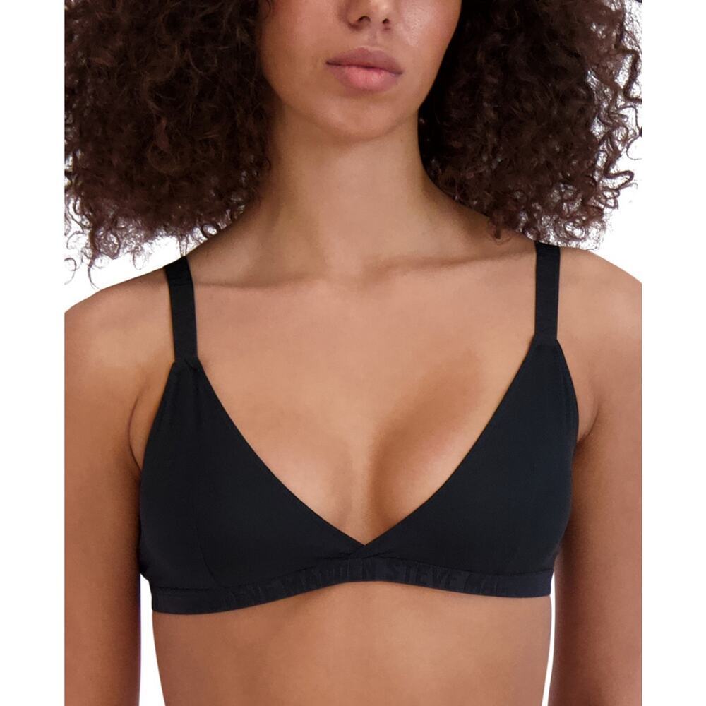 Steve Madden Triangle X-Back Lounge Bra SM12151 Black Size Medium